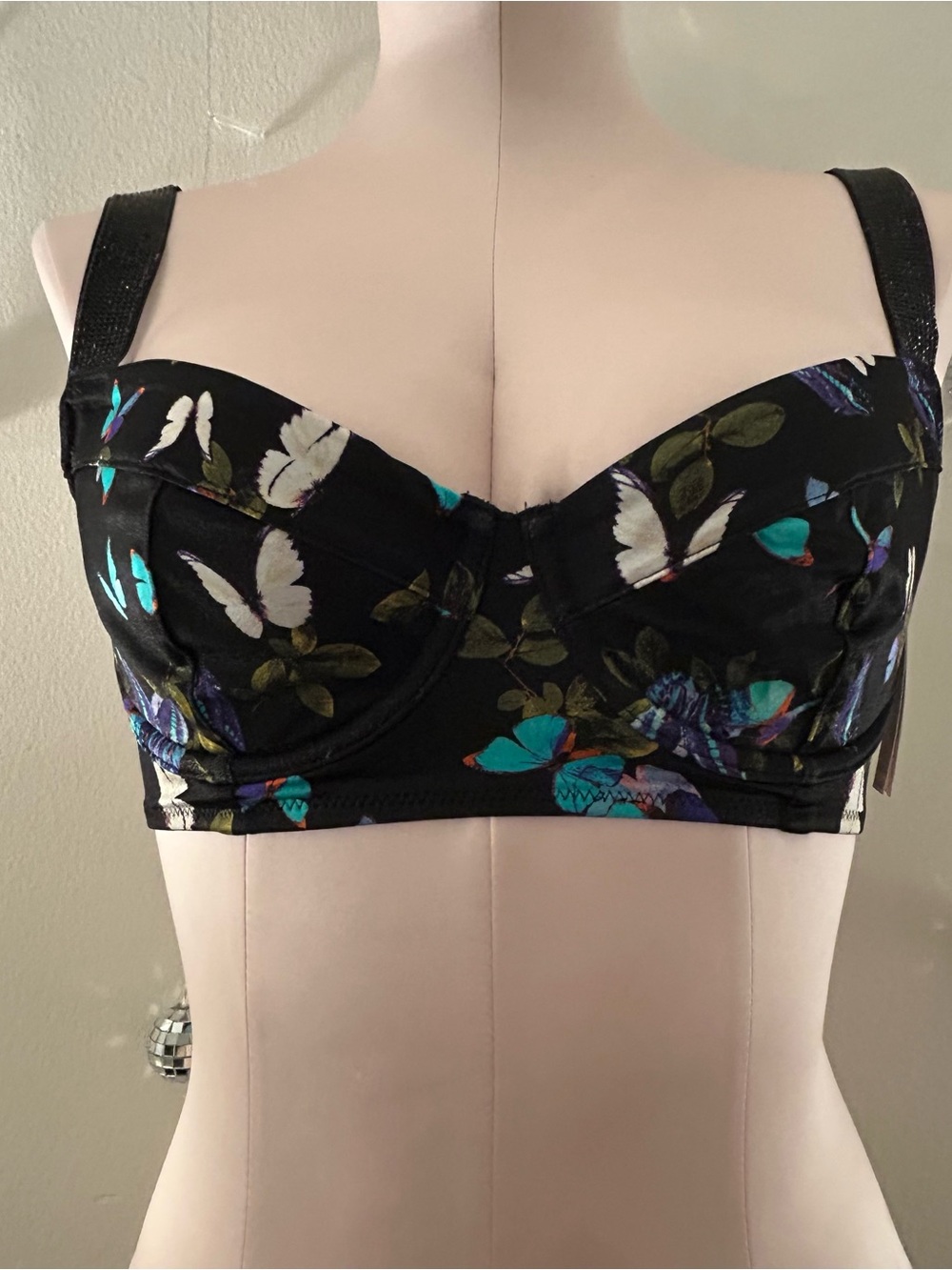 Victoria's Secret Bikini Top Butterfly Print